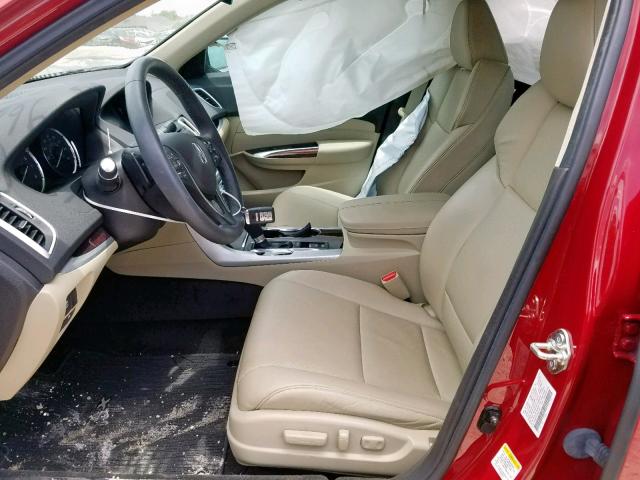 19UUB1F57HA007961 - 2017 ACURA TLX TECH RED photo 5
