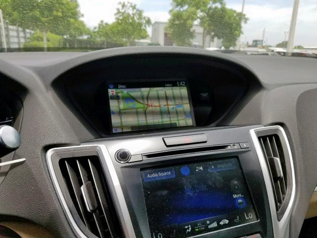 19UUB1F57HA007961 - 2017 ACURA TLX TECH RED photo 9