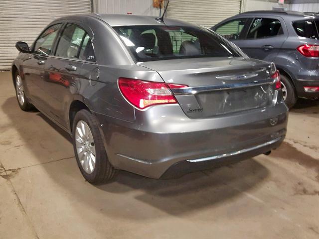 1C3CCBAB5CN229172 - 2012 CHRYSLER 200 LX GRAY photo 3