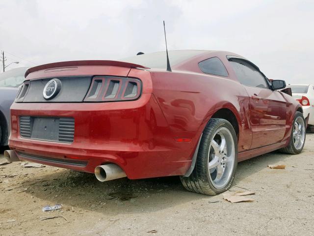 1ZVBP8CF7E5216891 - 2014 FORD MUSTANG GT BURGUNDY photo 4