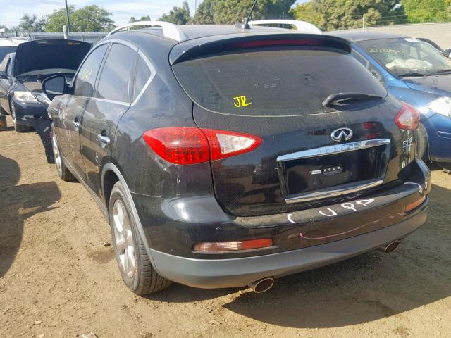 JNKAJ09E08M305582 - 2008 INFINITI EX35 BASE BLACK photo 3