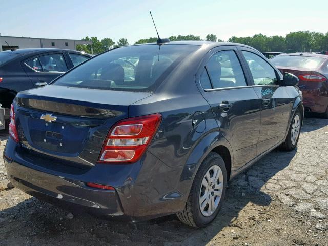 1G1JB5SH7H4113388 - 2017 CHEVROLET SONIC LS GREEN photo 4