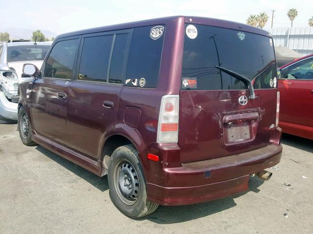 JTLKT334240160777 - 2004 TOYOTA SCION XB 勃艮第红 照片 3