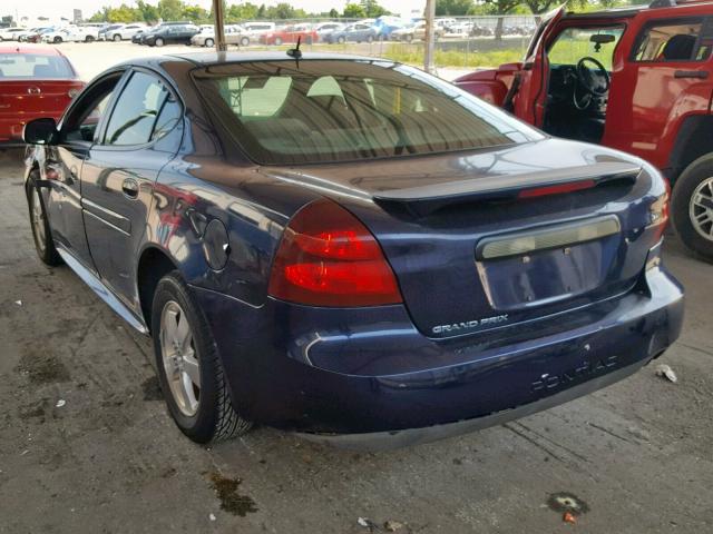2G2WP552171206928 - 2007 PONTIAC GRAND PRIX BLUE photo 3