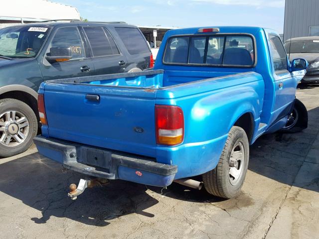 1FTCR10X4PPA79714 - 1993 FORD RANGER BLUE photo 4