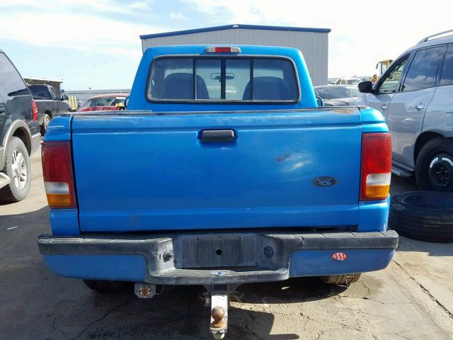 1FTCR10X4PPA79714 - 1993 FORD RANGER BLUE photo 6