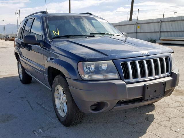 1J4GW48S14C426255 - 2004 JEEP GRAND CHER BLUE photo 1