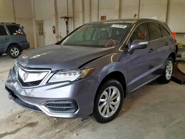 5J8TB4H58HL030230 - 2017 ACURA RDX TECHNO GRAY photo 2