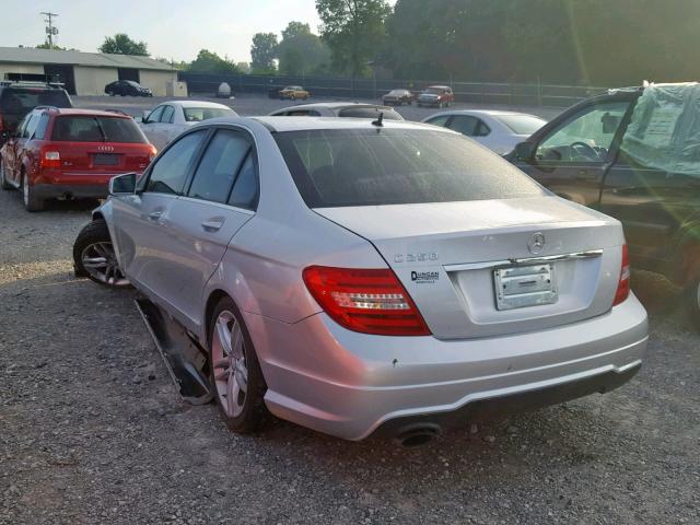 WDDGF4HB3EG236169 - 2014 MERCEDES-BENZ C 250 SILVER photo 3