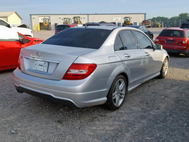 WDDGF4HB3EG236169 - 2014 MERCEDES-BENZ C 250 SILVER photo 4