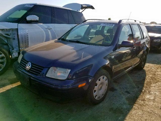 WVWRB61J32W572515 - 2002 VOLKSWAGEN JETTA GL BLUE photo 2