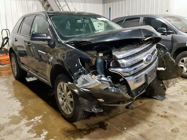 2FMDK4JC4DBA79961 - 2013 FORD EDGE SEL BLACK photo 1