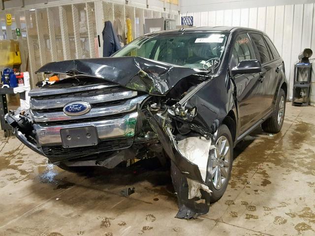 2FMDK4JC4DBA79961 - 2013 FORD EDGE SEL BLACK photo 2