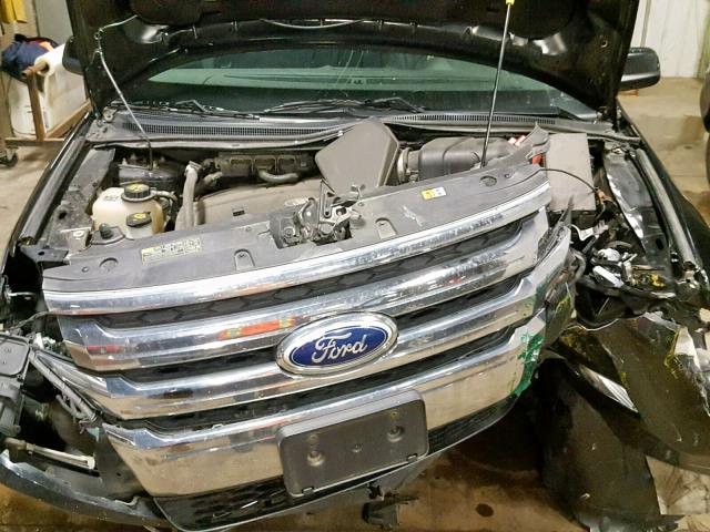 2FMDK4JC4DBA79961 - 2013 FORD EDGE SEL BLACK photo 7