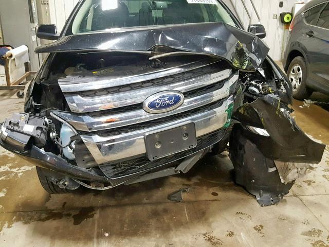 2FMDK4JC4DBA79961 - 2013 FORD EDGE SEL BLACK photo 9