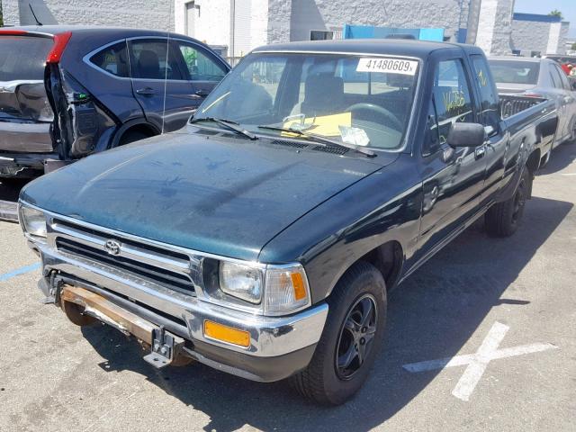 JT4RN93P0S5113880 - 1995 TOYOTA PICKUP 1/2 GREEN photo 2