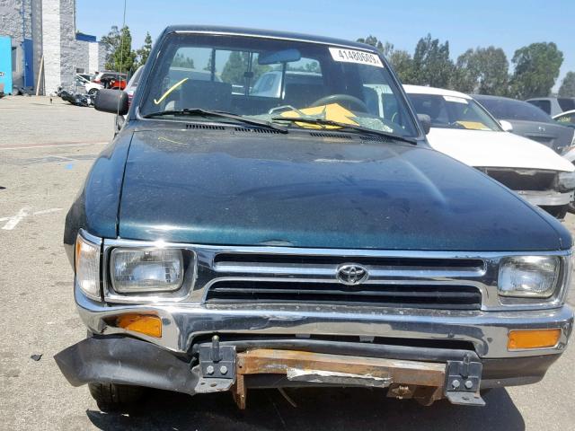 JT4RN93P0S5113880 - 1995 TOYOTA PICKUP 1/2 GREEN photo 9