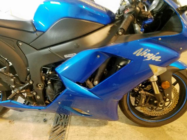 JKAZX4P188A041307 - 2008 KAWASAKI ZX600 P BLUE photo 7