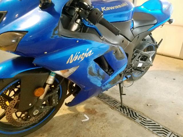 JKAZX4P188A041307 - 2008 KAWASAKI ZX600 P BLUE photo 9