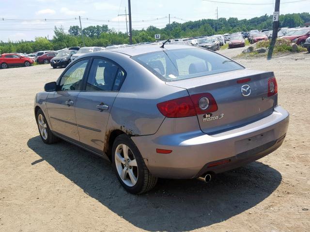 JM1BK12F151338700 - 2005 MAZDA 3 I GRAY photo 3