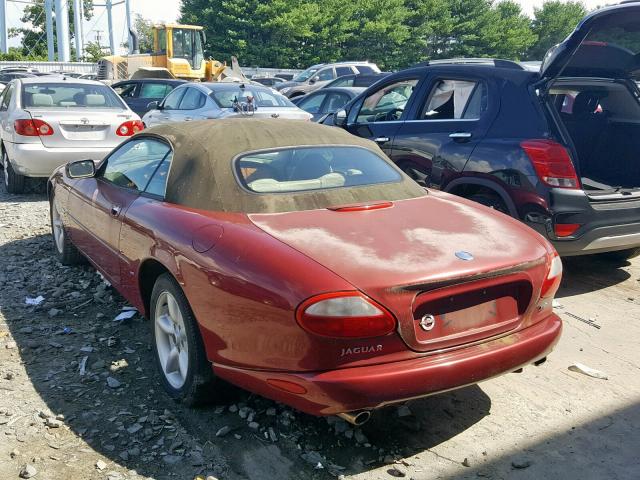 SAJGX224XWC027124 - 1998 JAGUAR XK8 RED photo 3