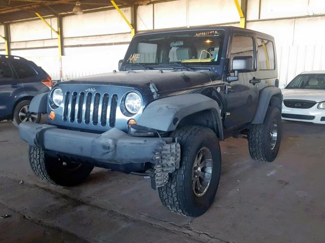 1J4FA24117L231613 - 2007 JEEP WRANGLER X BLUE photo 2