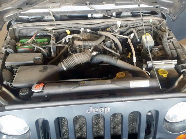 1J4FA24117L231613 - 2007 JEEP WRANGLER X BLUE photo 7