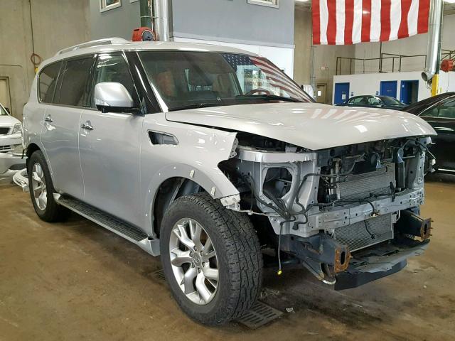 JN8AZ2NC5C9316927 - 2012 INFINITI QX56 SILVER photo 1