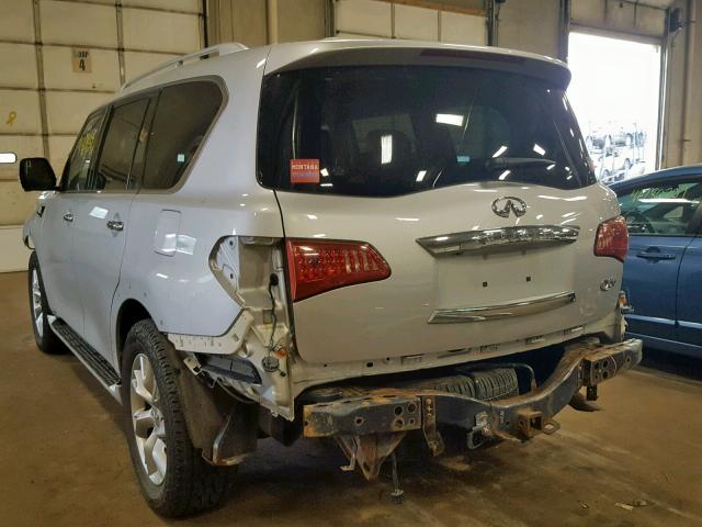 JN8AZ2NC5C9316927 - 2012 INFINITI QX56 SILVER photo 3