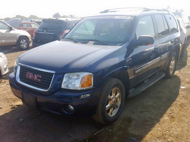 1GKDT13S522316842 - 2002 GMC ENVOY BLUE photo 2