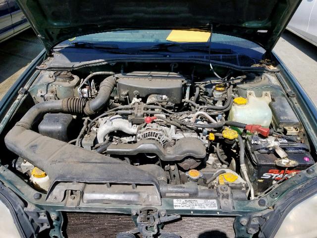 4S3BH6357Y6311431 - 2000 SUBARU LEGACY L GREEN photo 7