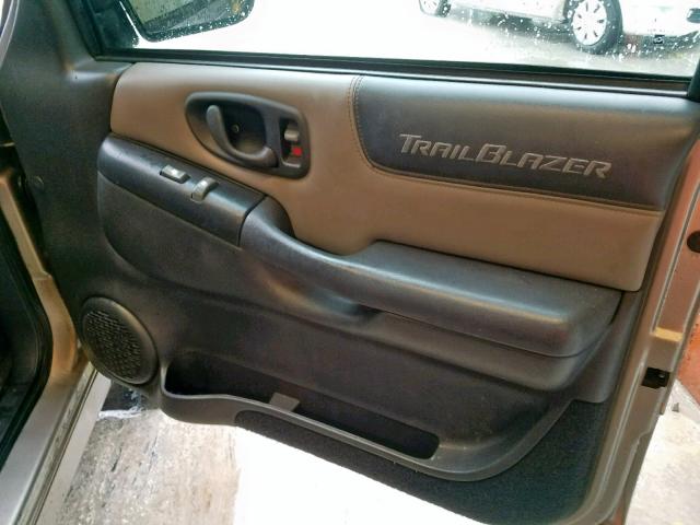 1GNDT13W212207890 - 2001 CHEVROLET BLAZER SILVER photo 9