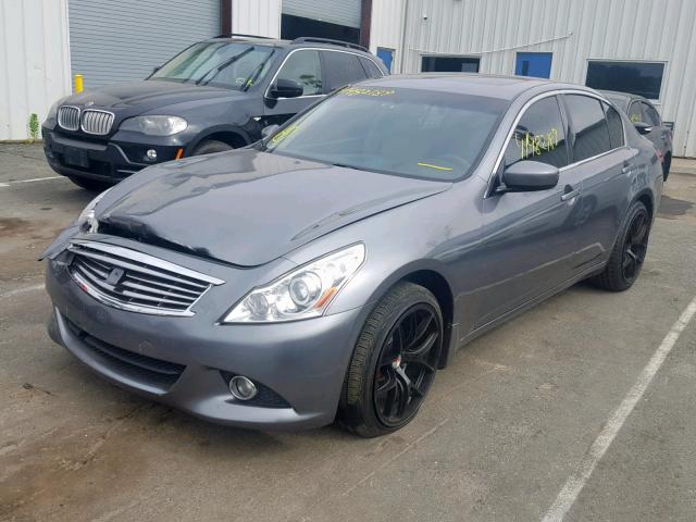 JN1CV6AR2FM520350 - 2015 INFINITI Q40 GRAY photo 2