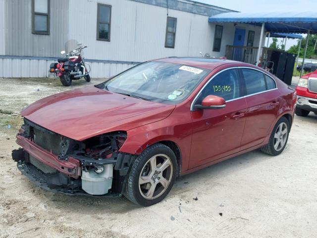 YV1622FS9C2131780 - 2012 VOLVO S60 T5 RED photo 2