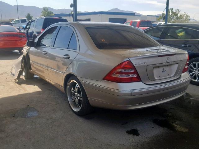 WDBRF61JX4A618506 - 2004 MERCEDES-BENZ C 240 GOLD photo 3