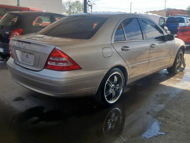 WDBRF61JX4A618506 - 2004 MERCEDES-BENZ C 240 GOLD photo 4