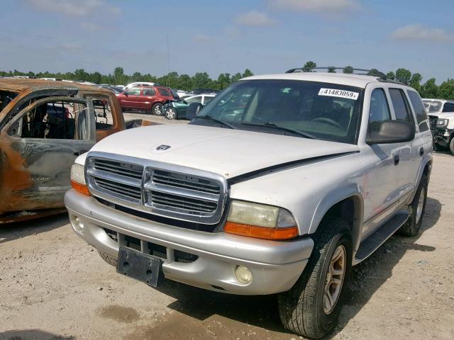 1B4HS58N42F123615 - 2002 DODGE DURANGO SL WHITE photo 2