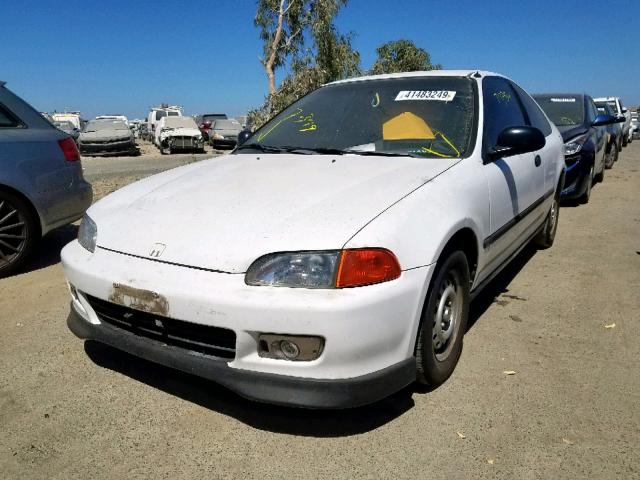 2HGEJ2124SH568704 - 1995 HONDA CIVIC DX WHITE photo 2