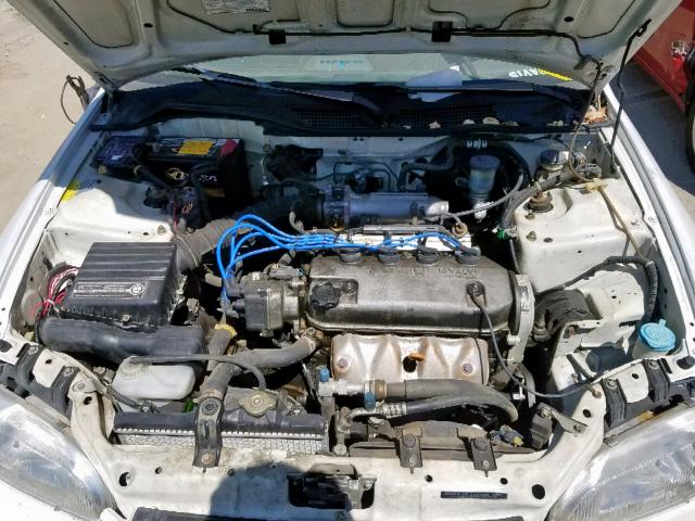 2HGEJ2124SH568704 - 1995 HONDA CIVIC DX WHITE photo 7