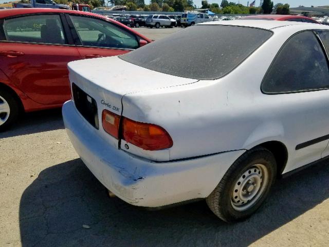 2HGEJ2124SH568704 - 1995 HONDA CIVIC DX WHITE photo 9