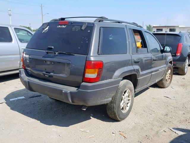 1J4GW48S54C162943 - 2004 JEEP GRAND CHER GRAY photo 4