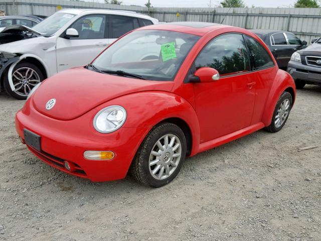 3VWCK31CX4M406045 - 2004 VOLKSWAGEN NEW BEETLE წითელი ფოტო 2