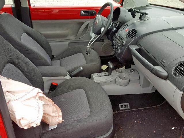 3VWCK31CX4M406045 - 2004 VOLKSWAGEN NEW BEETLE წითელი ფოტო 5