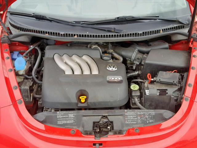 3VWCK31CX4M406045 - 2004 VOLKSWAGEN NEW BEETLE წითელი ფოტო 7