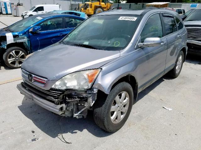 JHLRE38737C056411 - 2007 HONDA CR-V EXL SILVER photo 2