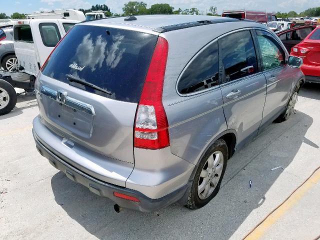 JHLRE38737C056411 - 2007 HONDA CR-V EXL SILVER photo 4