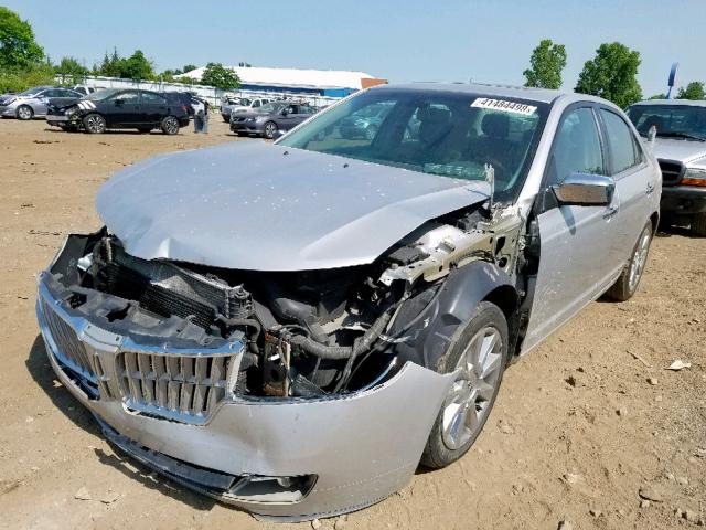 3LNHL2JC9BR751417 - 2011 LINCOLN MKZ SILVER photo 2