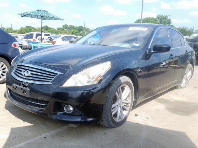 JN1CV6AP9AM402223 - 2010 INFINITI G37 BASE BLACK photo 2