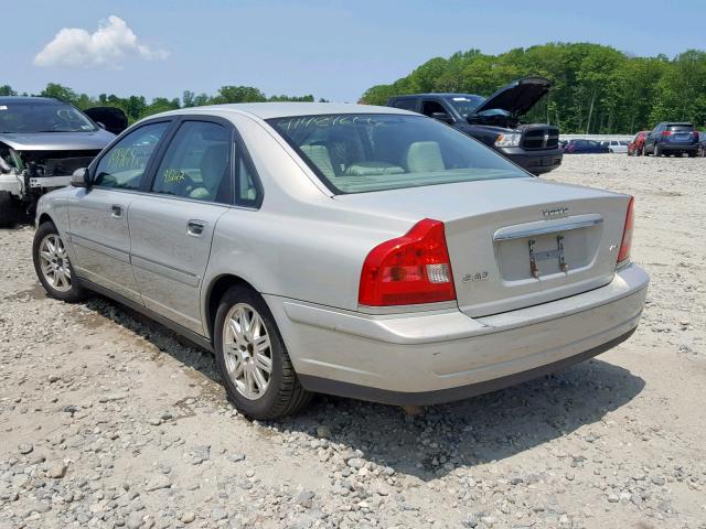 YV1TH59H641365952 - 2004 VOLVO S80 2.5T SILVER photo 3