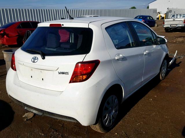 VNKKTUD38HA085341 - 2017 TOYOTA YARIS L WHITE photo 4